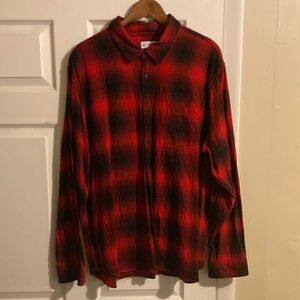 Gap flannel - xxl - red & black
